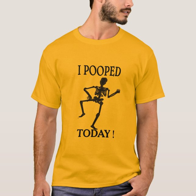 T-shirt Poop Humour Tee, prendre Dump aujourd'hui (Devant)