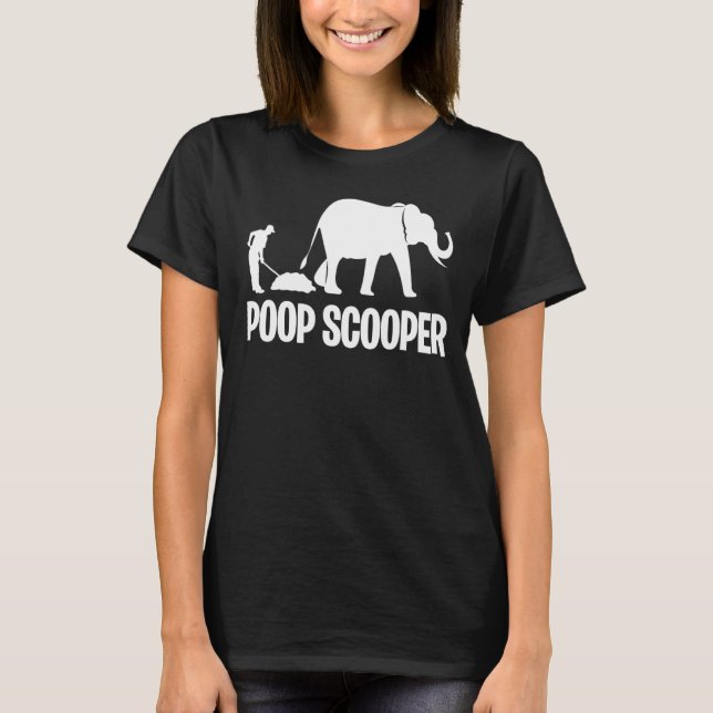 T-shirt Poop Scooper Animal Keeper Zoo Keeper Animal Zoo (Devant)