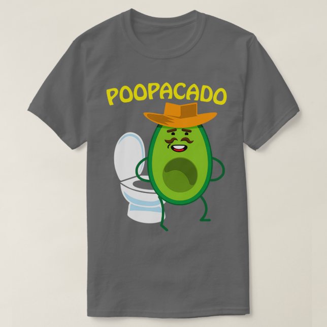 T-shirt Poopacado Naughty Dad Avocado (Design devant)