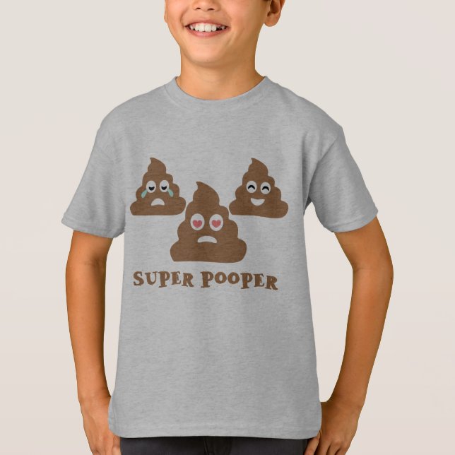 T-shirt Pooper superbe Emoji (Devant)