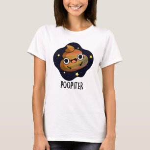 T-shirt Poopiter Funny Planet Jupiter Pun