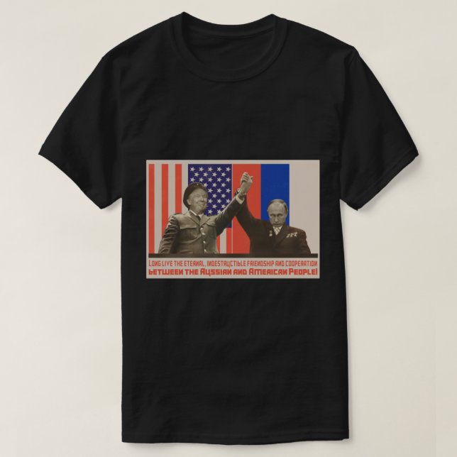 T-shirt Pooty et le POTUS (Poutine et Trump) (Design devant)