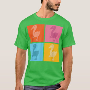 T-shirt Pop Art Amoureux des animaux Agricole Oiseaux Élev