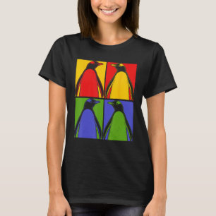T-shirt Pop Art Antarctique Amoureux des animaux Zoo Keepe