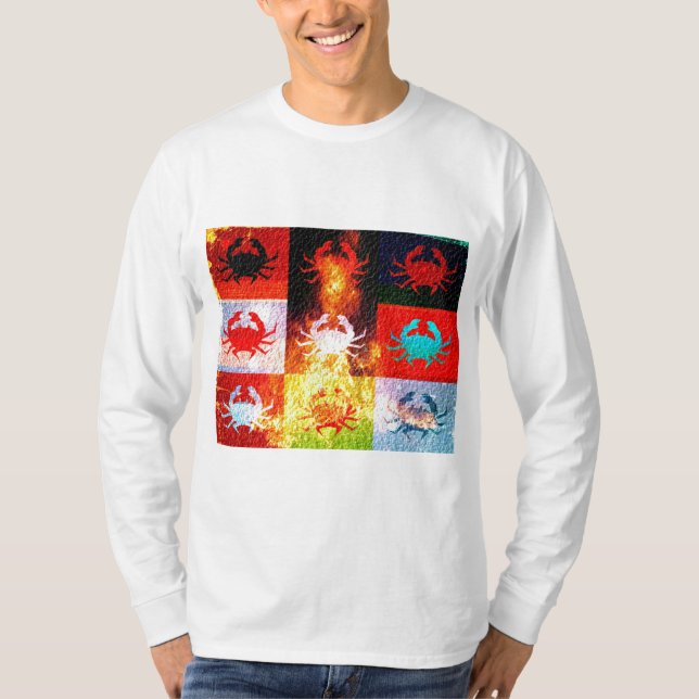 T-shirt Pop Art avec crabes 3 (Devant)