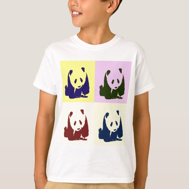 T-shirt Pop Art Baby Pandas (Devant)
