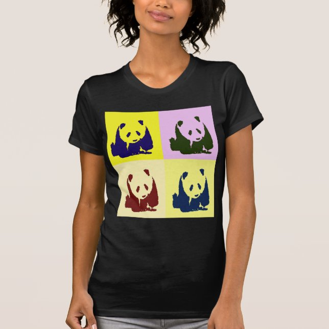 T-shirt Pop Art Baby Pandas (Devant)