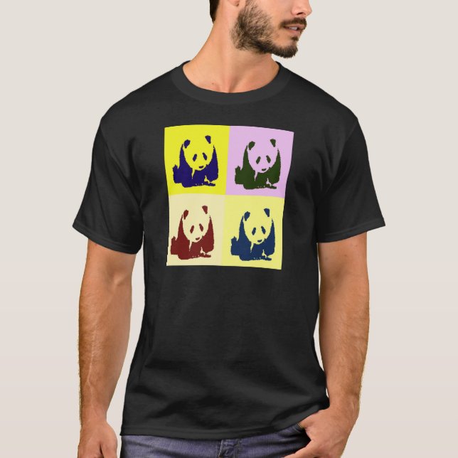 T-shirt Pop Art Baby Pandas (Devant)