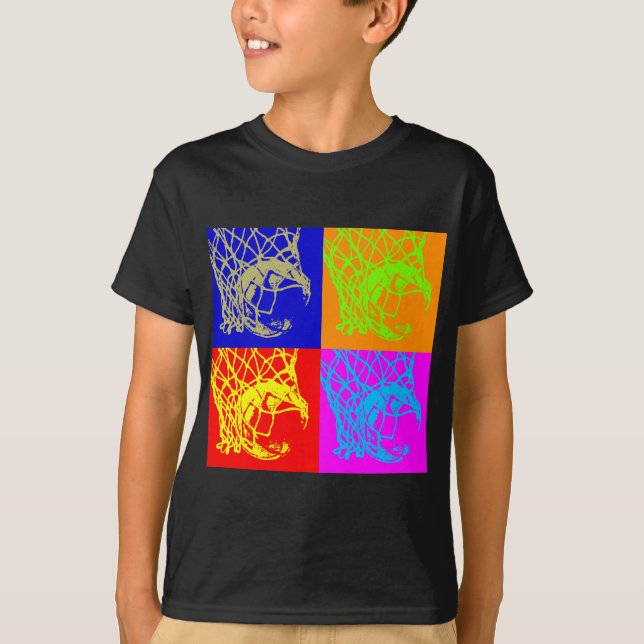 T-shirt Pop Art Basket (Devant)
