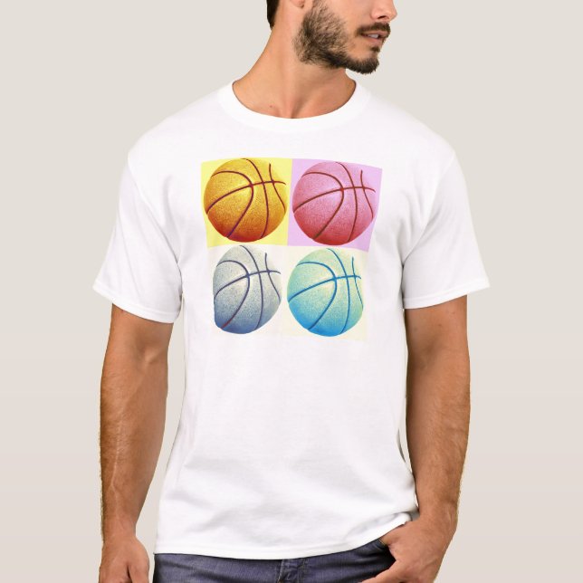T-shirt Pop Art Basket (Devant)