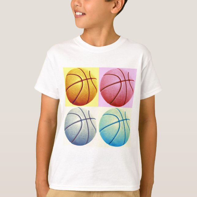 T-shirt Pop Art Basket (Devant)