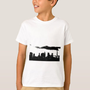 T-shirt Pop Art Black White New York City
