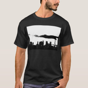 T-shirt Pop Art Black White New York City