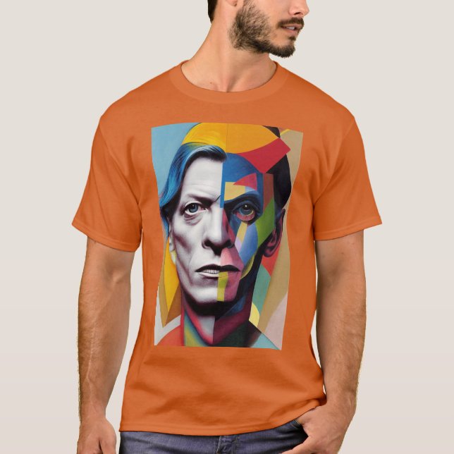 T-shirt Pop Art Bowie (Devant)
