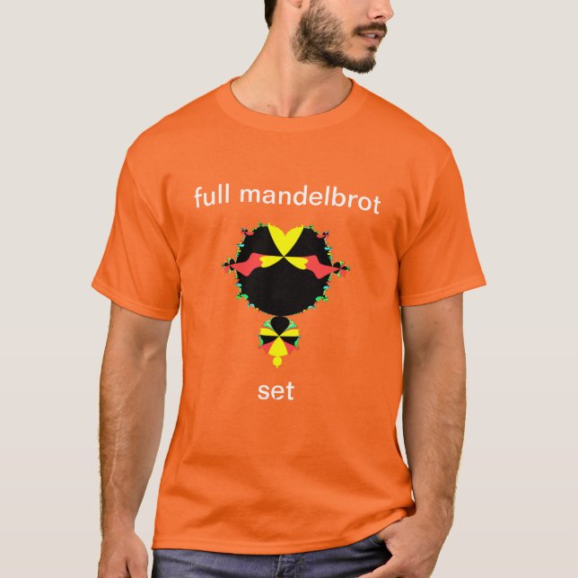 T-shirt pop art complet mandelbrot (Devant)