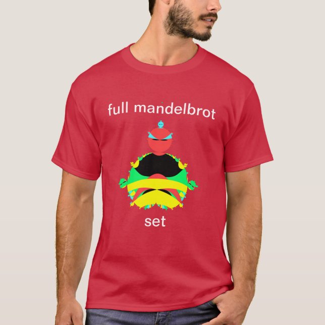 T-shirt pop art complet mandelbrot (Devant)