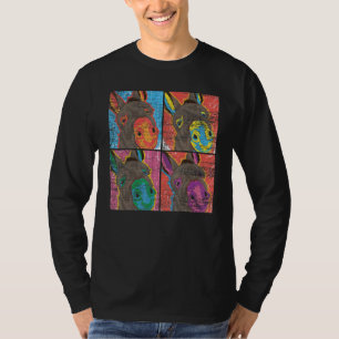 T-shirt Pop Art Donkey ferme animal âne