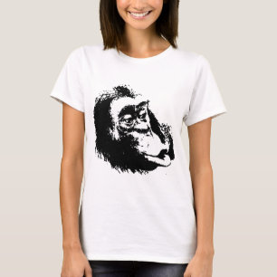 T-shirt Pop Art drôle Chimpanzé