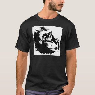 T-shirt Pop Art drôle Chimpanzé