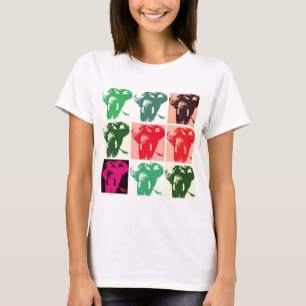 T-shirt Pop Art Elephants