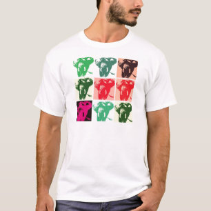 T-shirt Pop Art Elephants
