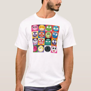 T-shirt pop art emojis