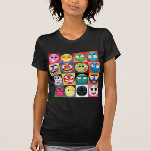 T-shirt pop art emojis
