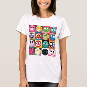 T-shirt pop art emojis