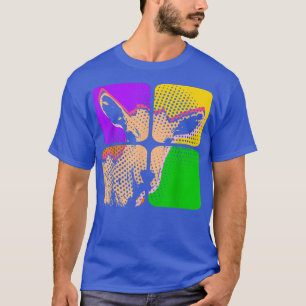 T-shirt Pop Art Farm Animal Lover Goat Lover Farmer Goat T