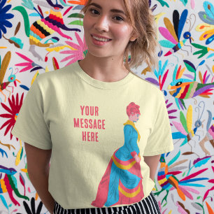 T-shirt Pop Art femme historique en robe bouillonnante per