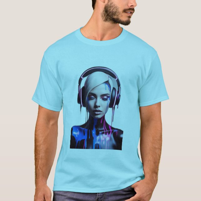 T-shirt Pop Art Friends : Musique et rire Tee (Devant)