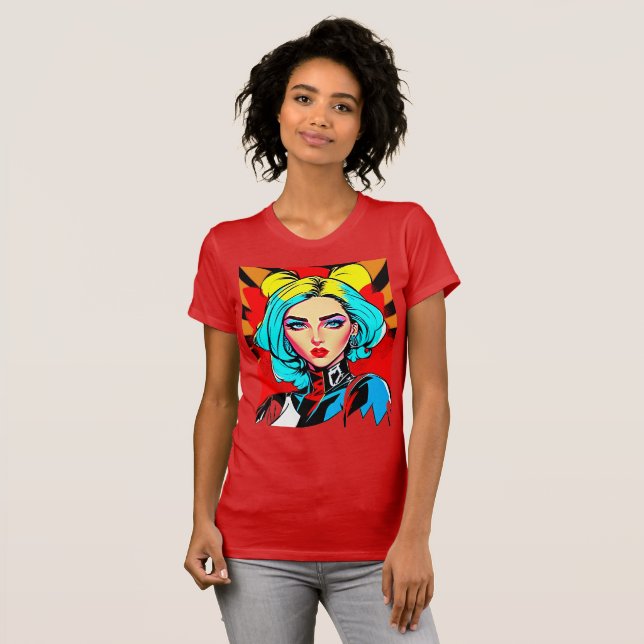 T-shirt Pop Art Girl (Devant entier)