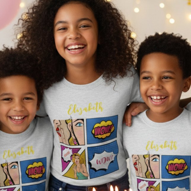 T-Shirt Pop art girl comique (Créateur téléchargé)