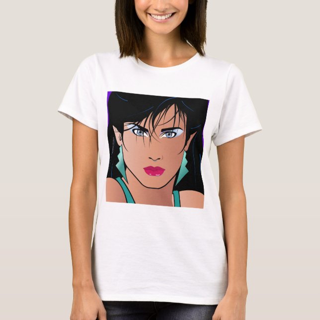 T-shirt Pop Art Girl - Veronica (Devant)