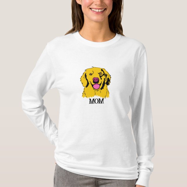 T-shirt Pop Art Golden Retriever (Devant)