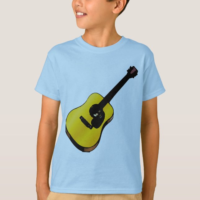 T-shirt Pop Art Guitare (Devant)