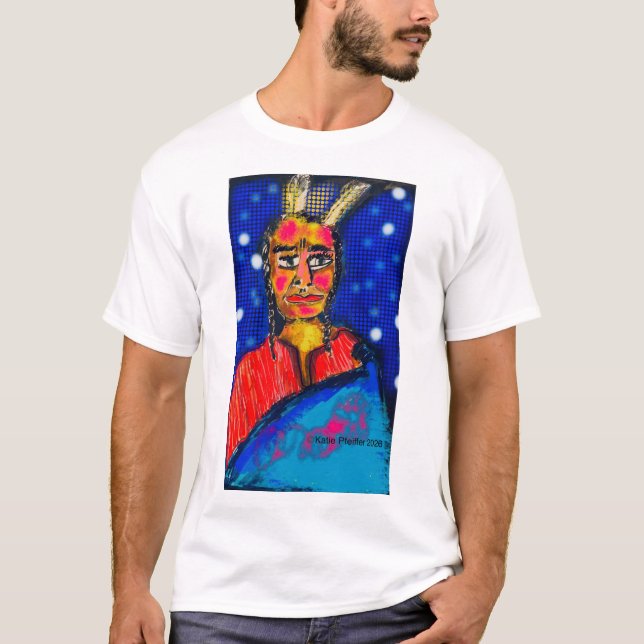 T-shirt Pop art Indian #1 (Devant)