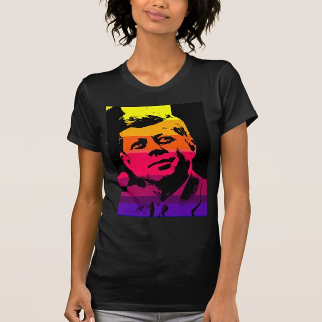 T-shirt Pop Art Jack JFK John F. Kennedy (Devant)