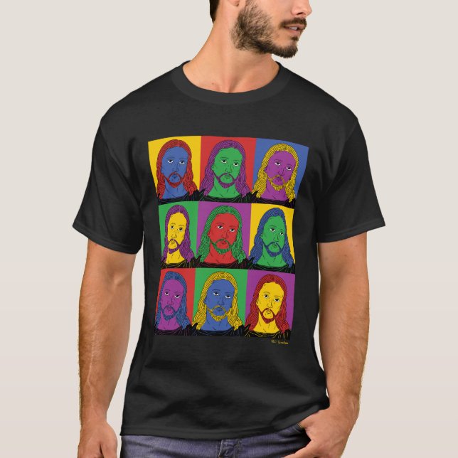 T-shirt Pop Art Jesus (Devant)