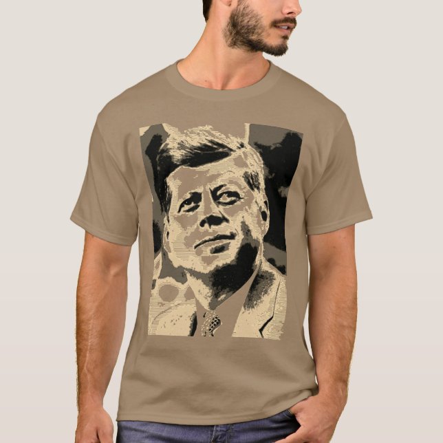 T-shirt Pop Art JFK John F. Kennedy Président américain (Devant)