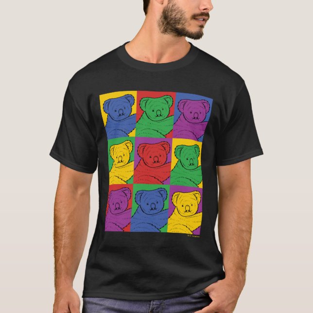 T-shirt Pop Art Koala (Devant)