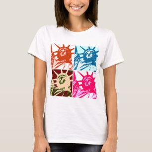 T-shirt Pop Art Lady Liberty New York City