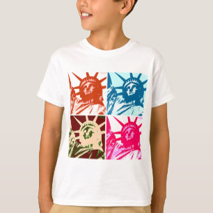 T-shirt Pop Art Lady Liberty New York City
