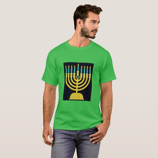 T-shirt Pop Art Menorah (Devant entier)