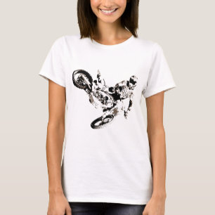 T-shirt Pop Art Motocross Motorcyle Sport