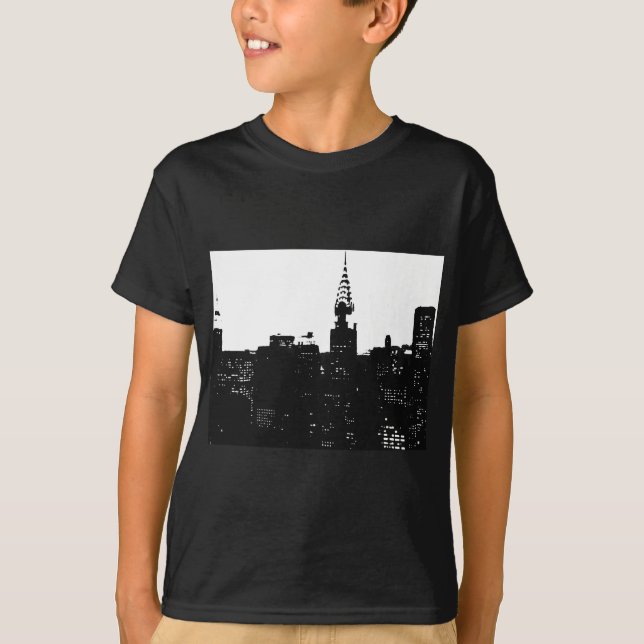 T-shirt Pop Art New York Silhouette (Devant)