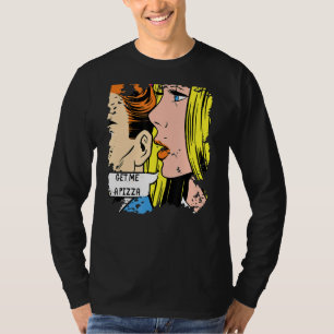 T-shirt Pop Art Obtenez-Moi Une Pizza