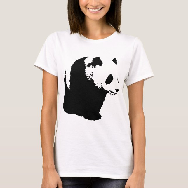 T-shirt Pop Art Panda (Devant)