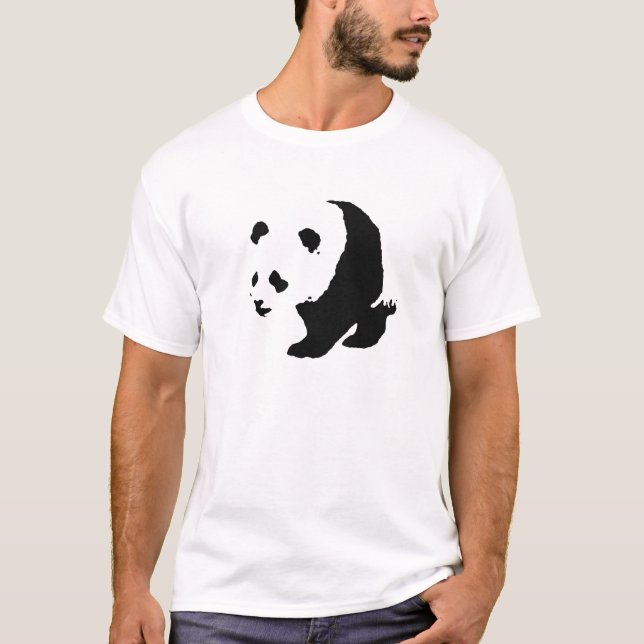 T-shirt Pop Art Panda (Devant)