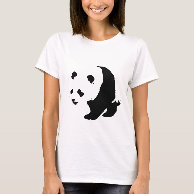 T-shirt Pop Art Panda (Devant)